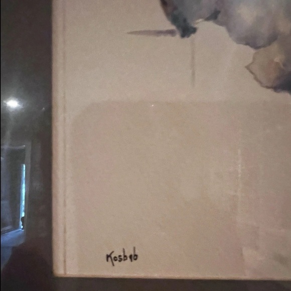 Signed Watercolor double picture art work hanging frame matte New Orleans 1979 - Picture 6 of 9